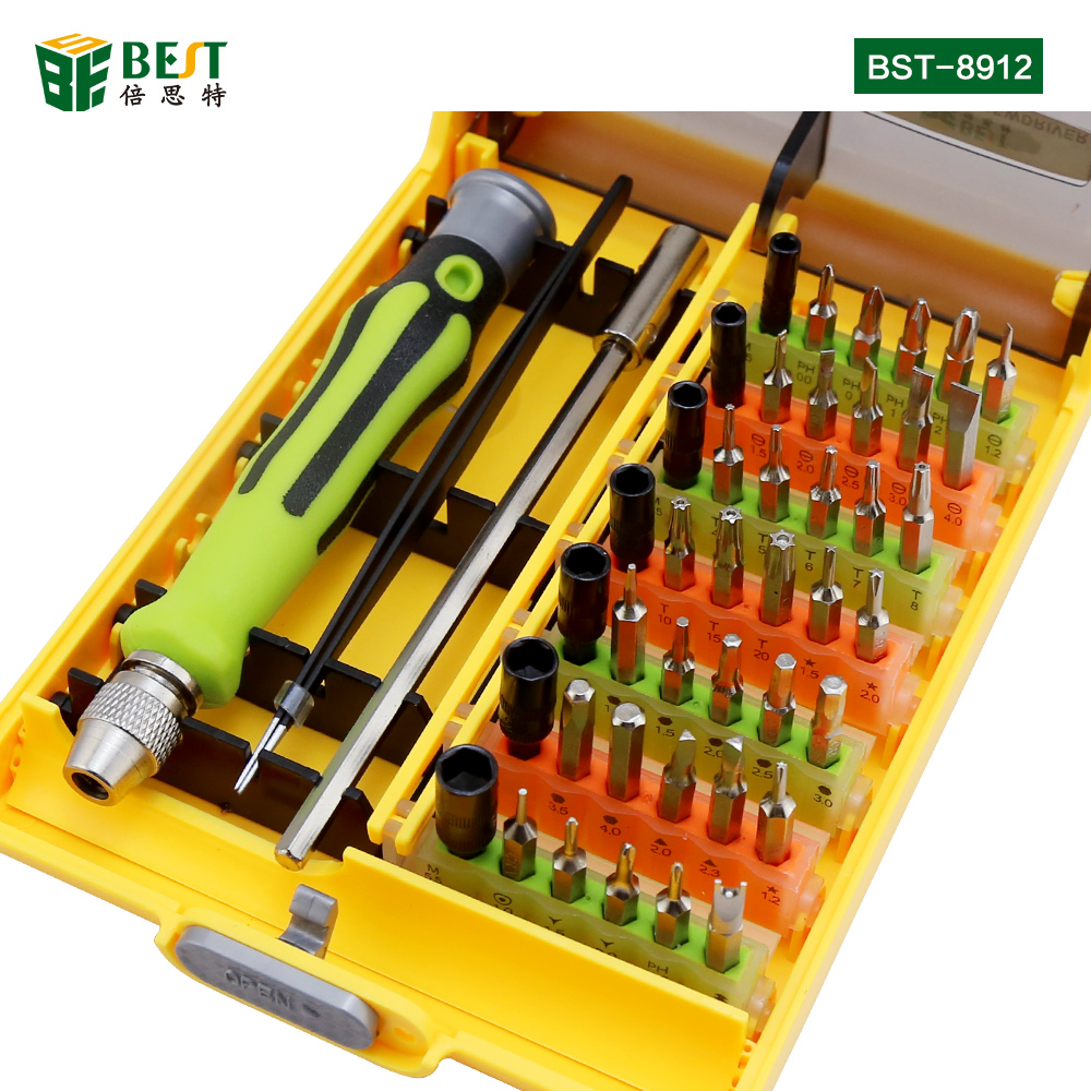 BST-8912 45pcs Magnetic Precision Screwdriver Set for Computer Mobile Phone