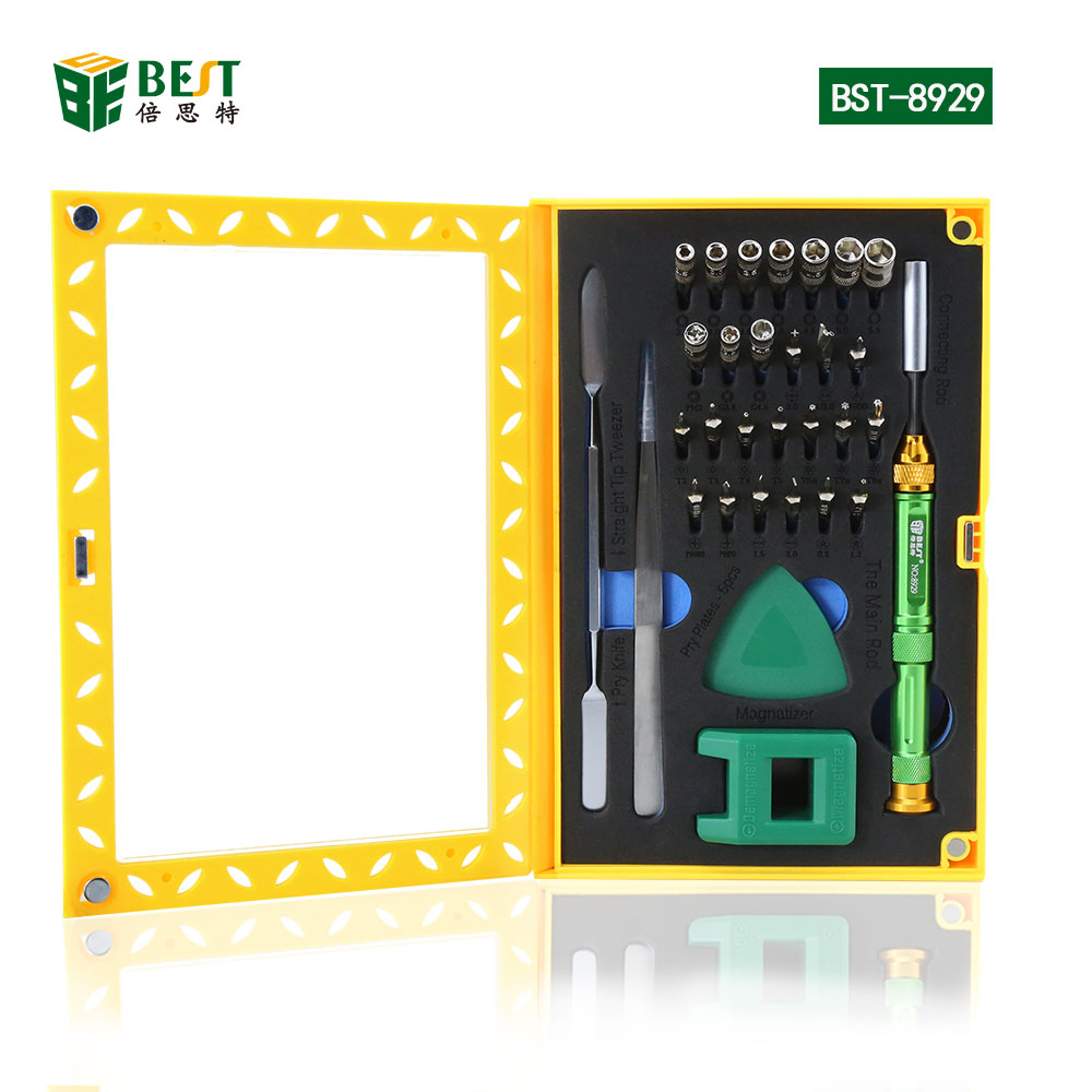BST-8929 Screwdriver Sets Ferramentas de reparo de computador multifunções Ferramentas essenciais Kit de reparo de telefone digital