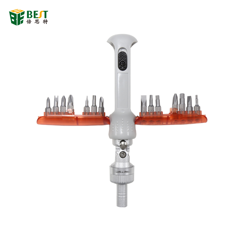 BST-8937 Precision Ratchet Screwdriver Combo Set Multifunctional Telescopic Screwdriver Household Appliance Repair Manual Tool