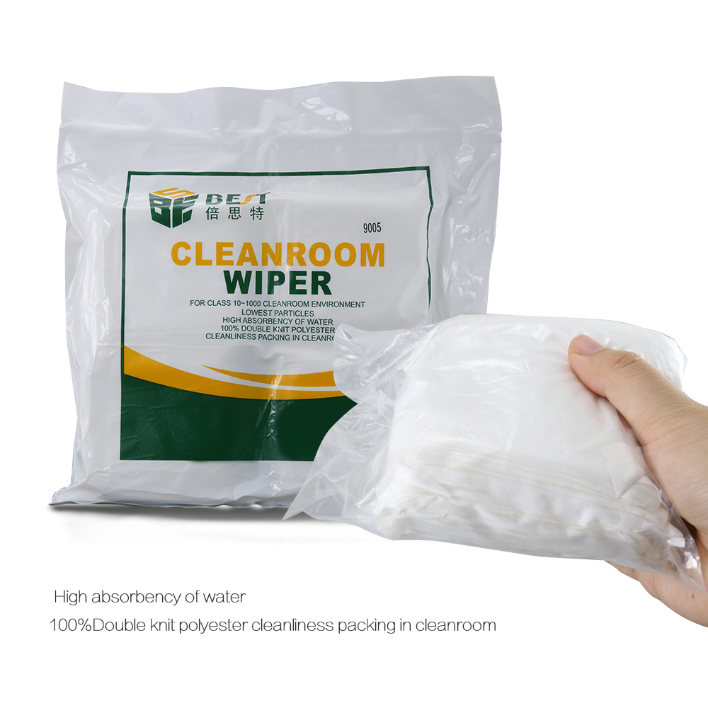BST-9005 ผ้าเช็ดทำความสะอาด Soft Cleanroom ผ้าที่ไม่มีฝุ่นเครื่องมือซ่อมแซม LCD