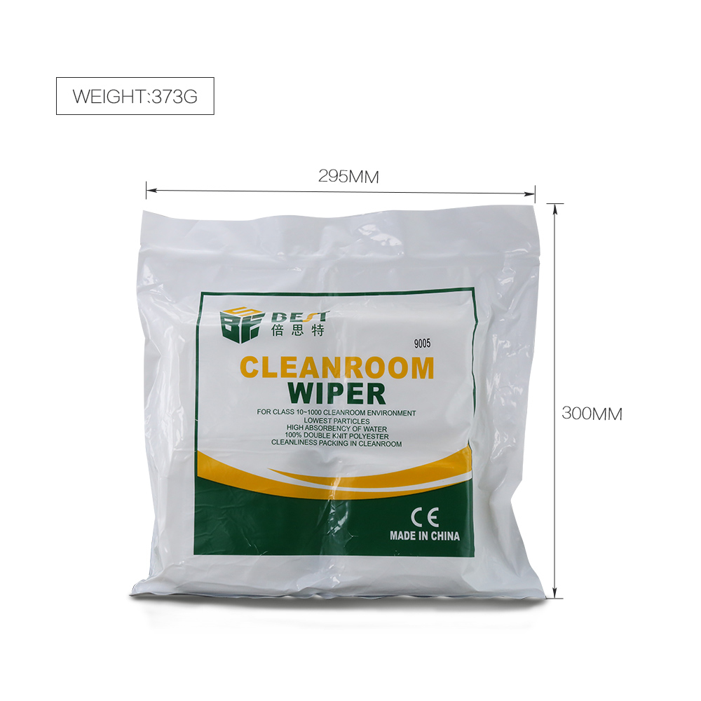 BST-9005 ผ้าเช็ดทำความสะอาด Soft Cleanroom ผ้าที่ไม่มีฝุ่นเครื่องมือซ่อมแซม LCD