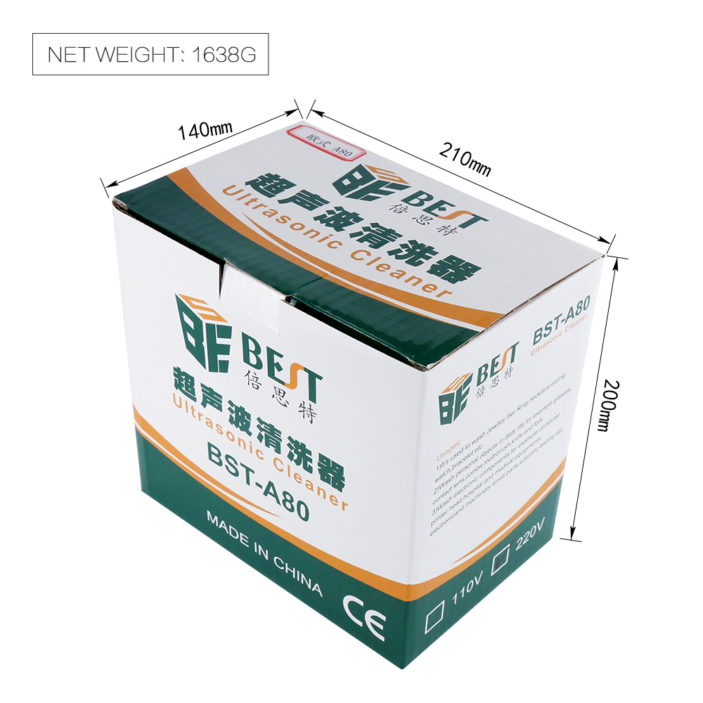 BST-A80质量保证OEM超声波洗衣机用于手术器械