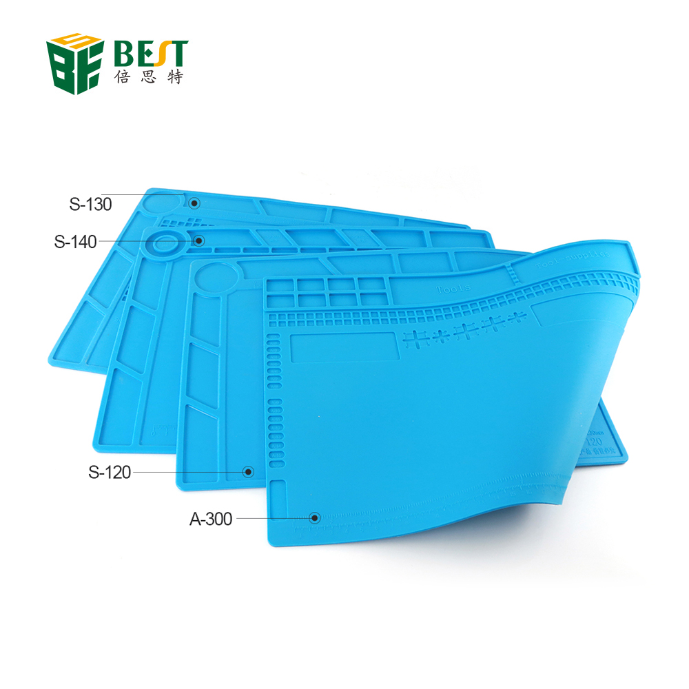 BST-S-130 140 120 A300 heat-resistant hot air gun BGA soldering station repair insulation pad maintenance platform table mat