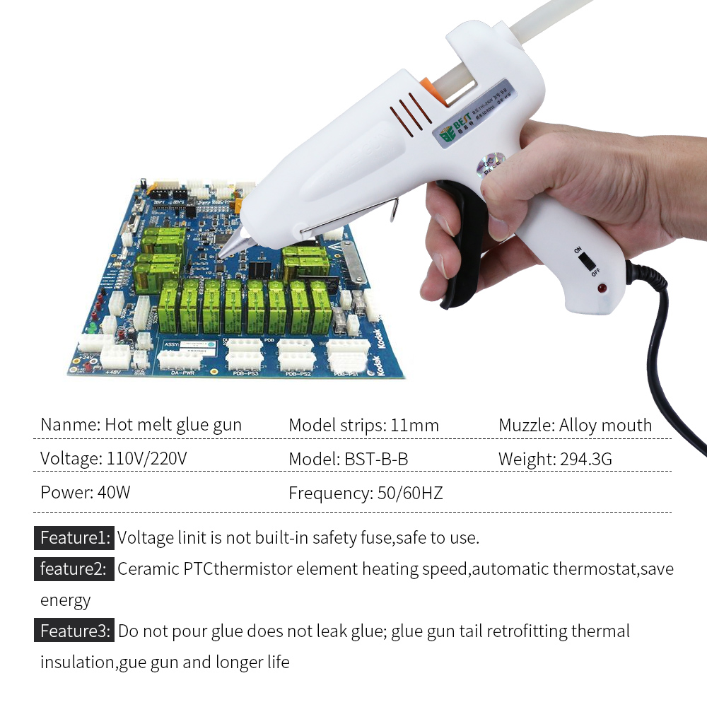 Hochwertige professionelle Heißschmelzklebepistole BST-B-B