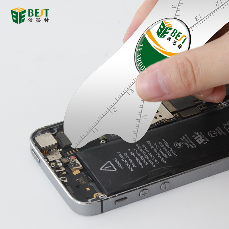 BST 005A / 006A / 008A Outil de réparation de téléphonie mobile Outil en acier inoxydable Patch antidérapant pour outil de coupe mince pour l'écran de tablette de téléphone mobile
