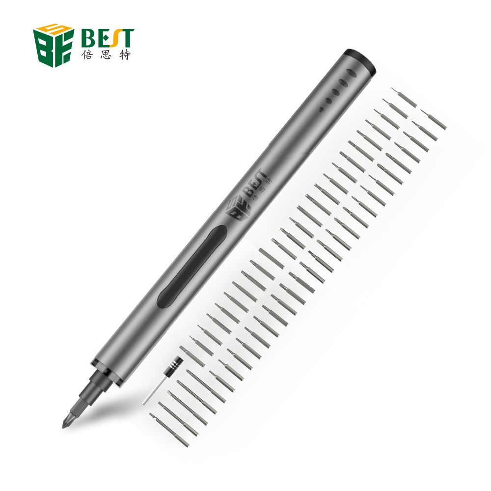 批发BEST-9911 + 57合1电动螺丝刀套装可充电无绳电动螺丝刀套件带磁铁垫磁化器