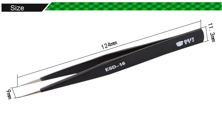 ملاقط رمش رمش ملاقط من الصين على التوالي تجار الجملة BST-ESD-13