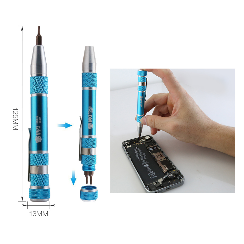 供应螺丝刀 螺丝批 9合1铝柄电讯工具 BST-927