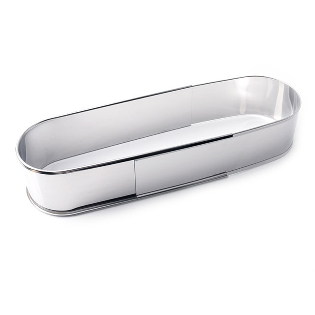 Anillo de mousse de acero inoxidable de forma ovalada ajustable TSMR08