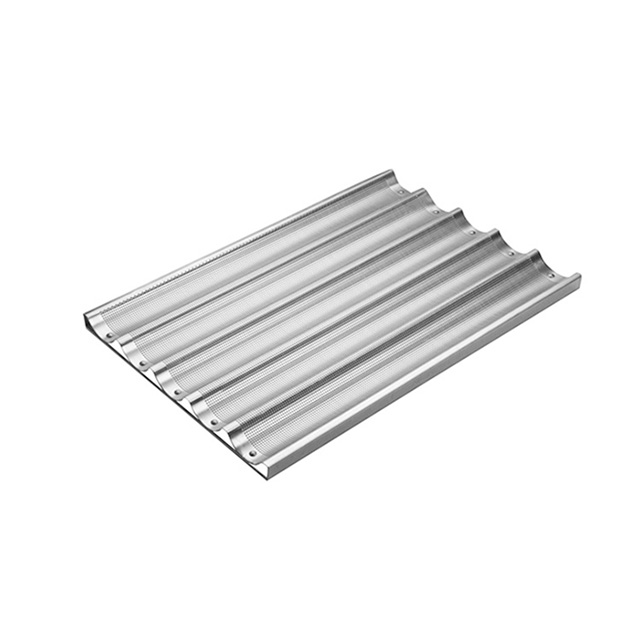 Bandeja de aluminio para pan francés
