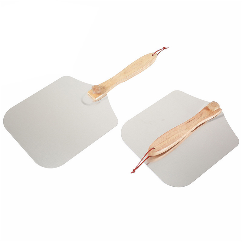 مجرفة بيتزا من الألومنيوم بمقبض قابل للطي