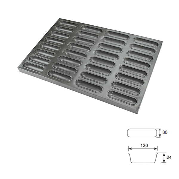 Hot Dog Bun Pan z non stick