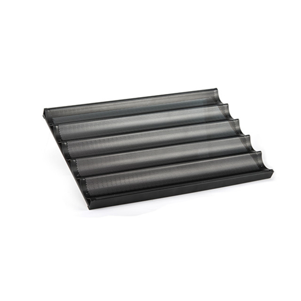 5 Rows Non Stick Coating Aluminum Alloy Baguette Baking Tray