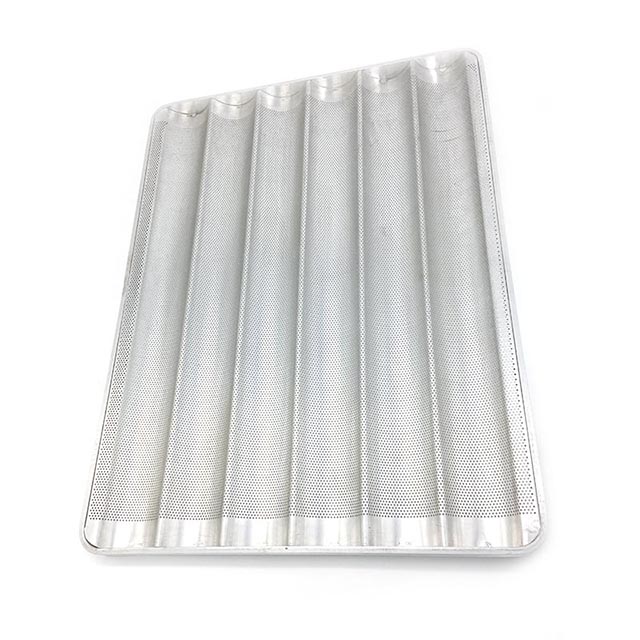 جولة ركن الألومنيوم علبة الرغيف الفرنسي