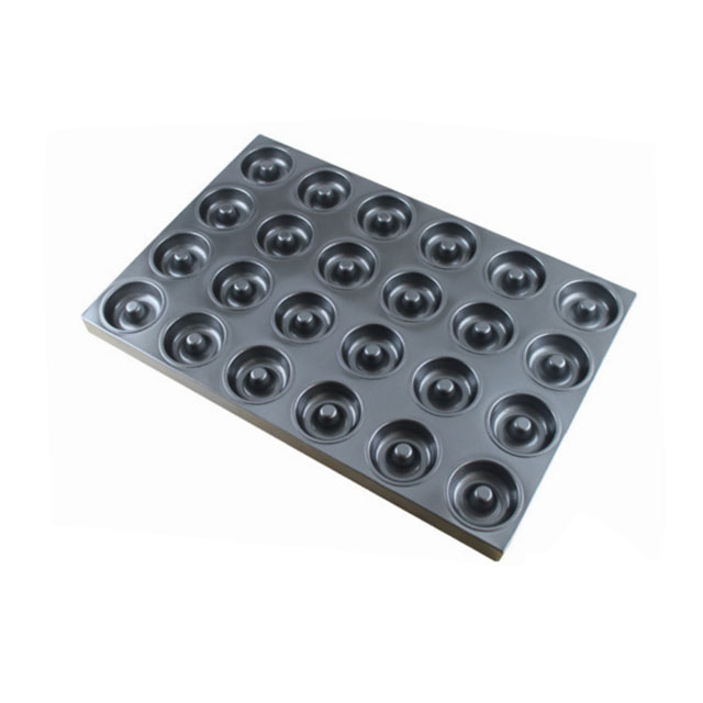 Teflon Coated Aluminum Donuts Molds Pan Baking Tray