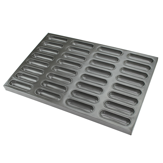 Teflon Coated Aluminum Hot Dog Baking Pan 400*600MM